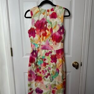 Kate Spade Multicolor Floral Midi Dress